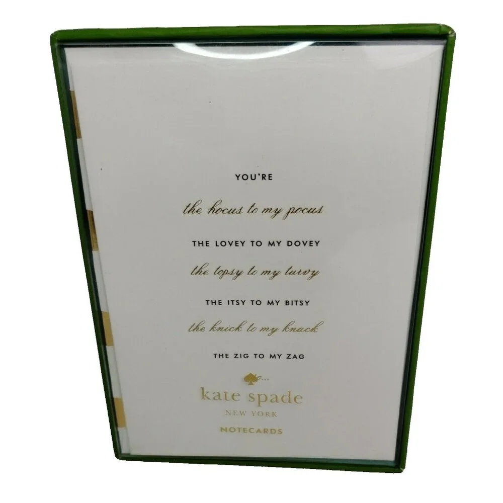 Kate Spade Notecard Set Bridesmaid Request New York Bridal 10 Cards Envelopes